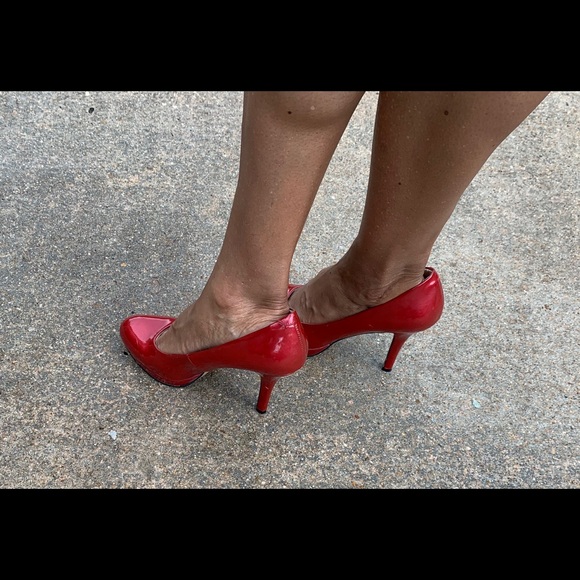 Ruby Red Pumps - Picture 3 of 5